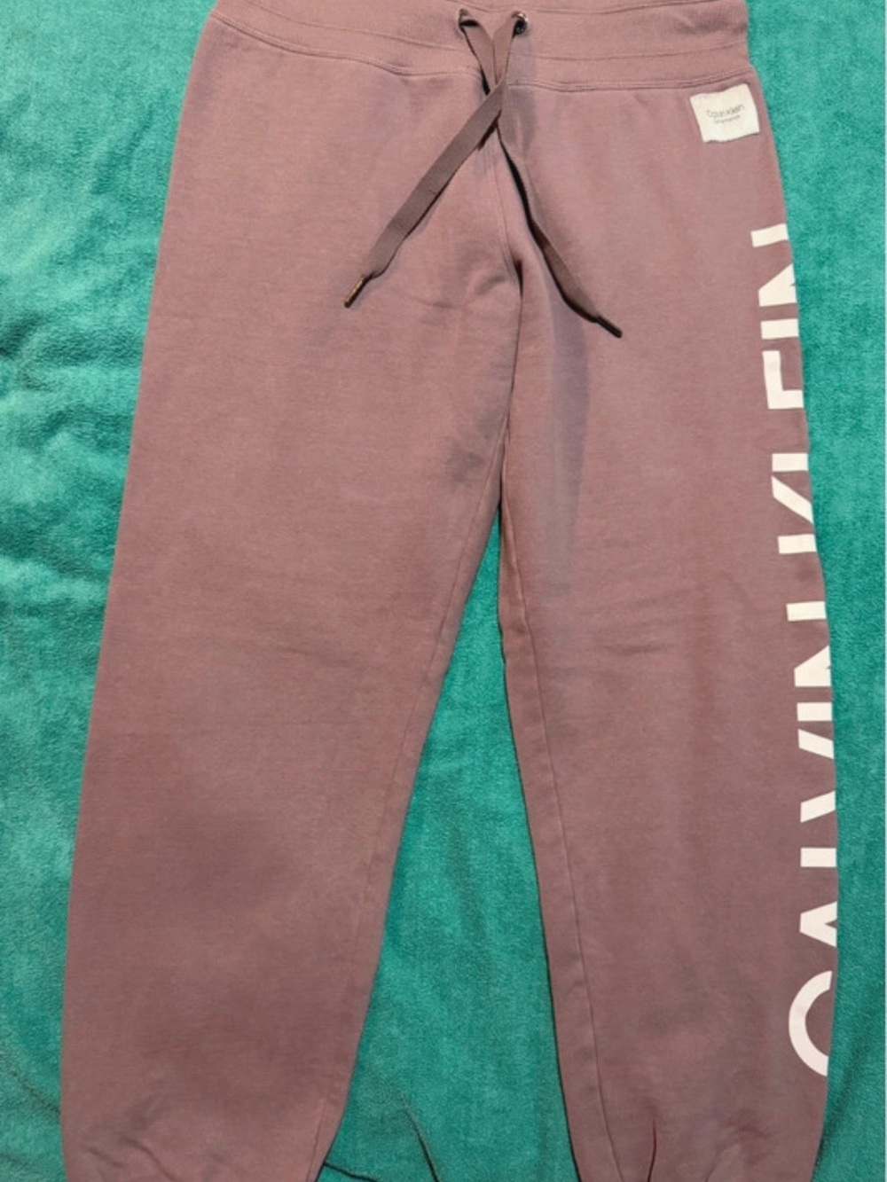Calvin Klein Women’s Rose-Mauve Logo Jogger Sweatpants